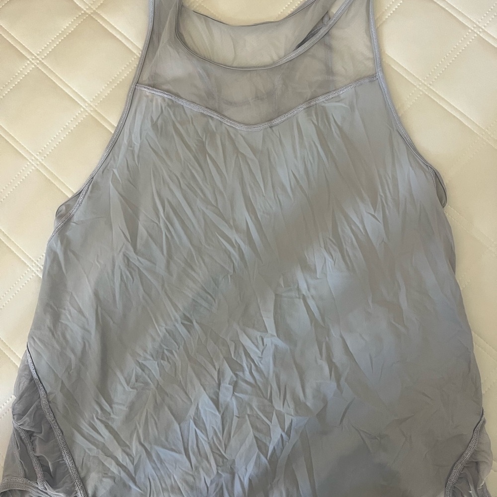 Light Purple Mesh Tank Top